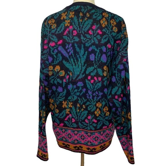 JUSTINE TODD Vintage Flower Button-Up Cardigan size M - Picture 7 of 14